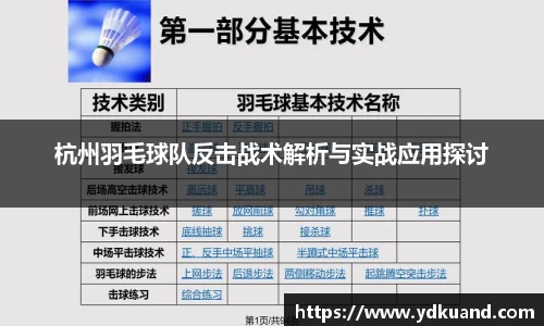 杭州羽毛球队反击战术解析与实战应用探讨